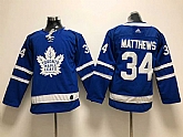 Youth Toronto Maple Leafs 34 Auston Matthews Blue Adidas Stitched NHL Jersey,baseball caps,new era cap wholesale,wholesale hats